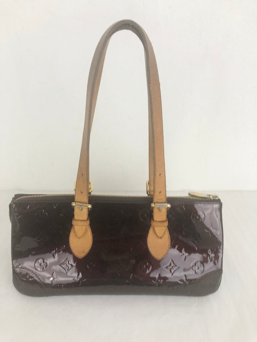 Louis Vuitton Amarante Vernis Leather Adjustable Bag Strap Louis