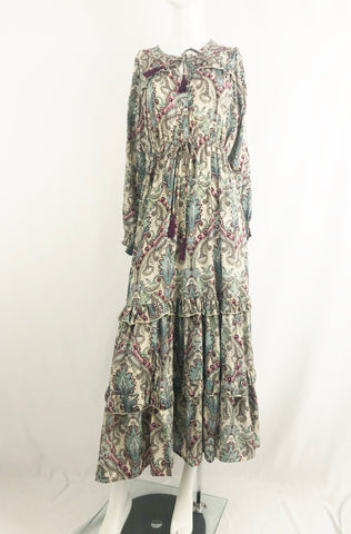 Paani Tiered Maxi Dress Size S