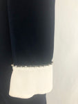 Sandro Black Velvet Bow Tie Dress Size 6