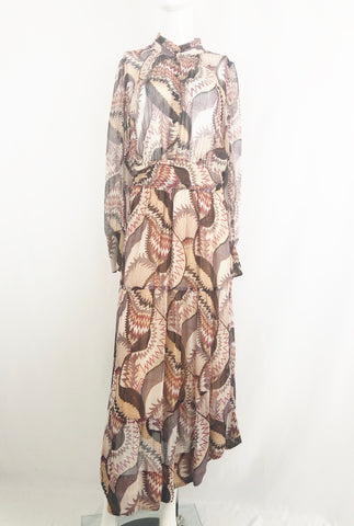 Sold Ba&Sh Patterned Maxi Dress Size M