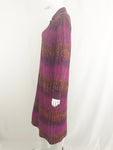 Vintage Patterned Knit Dress Size L