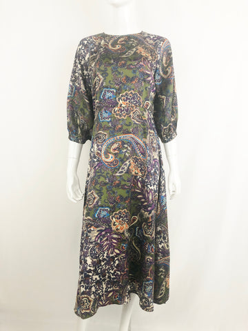 Josie Natori Silk Maxi Dress Size M