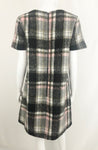 Line & Dot Wool Plaid Dress Size M