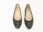 Chanel Leather CC Logo Ballet Flats Size 8