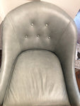 Michell Gold / Bob Williams Leather Club Chair (Two Available Sold Separately)
