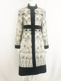 Nanette Lepore Velvet Trim Coat Size 8