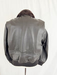 NEW Gibson & Barnes George H.W. Bush Leather Bomber Jacket Size 42R