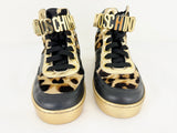 Moschino Leopard Print Sneaker Size 8