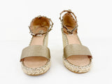 Valentino Espadrille Wedge Sandal Size 8