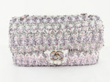 Chanel 2018 Metallic Tweed Flap Bag