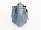 Chanel Leather Drawstring Bag