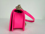 NEW Chanel Neon Patent Chevron Boy Bag