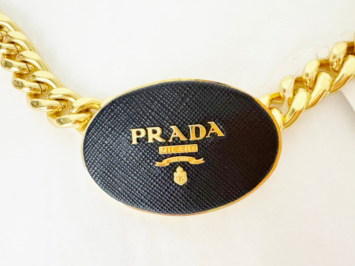 prada chain belt