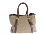 Prada Canvas Shoulder Bag w/Strap