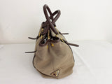 Prada Canvas Shoulder Bag w/Strap
