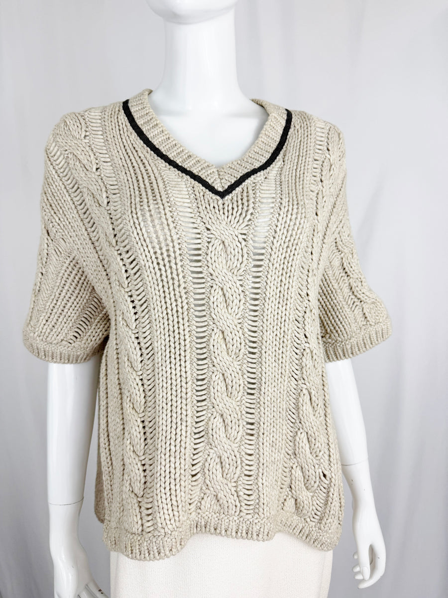 Brunello Cucinelli V Neck Sweater Size S – KMK Luxury