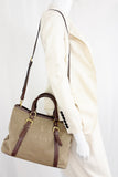 Prada Canvas Shoulder Bag w/Strap