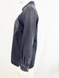Chanel Black Denim Shacket Size S