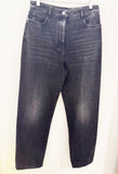 NEW Chanel Wide-Leg Black Jeans Size 8