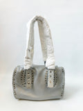 NEW Carlos Falchi Studded Shoulder Bag