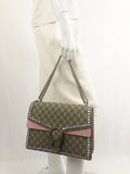 New Gucci Dionysus GG Supreme Crystal Shoulder Bag