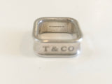 Tiffany & Co. Sterling Square Ring Size 5