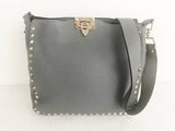 Valentino Grey Rockstud Crossbody Bag
