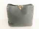 Valentino Grey Rockstud Crossbody Bag