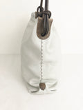 Henry Beguelin Bone Pebbled Leather Tote