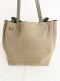 Celine Embossed Cabas Phantom Tote