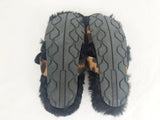 NEW Prada Calfskin Fur Lined Slides Size 7