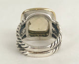 David Yurman Albion Citrine & Diamond Ring Size 5