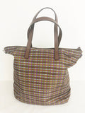 NEW Prada Canvas Check Tote