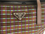 NEW Prada Canvas Check Tote