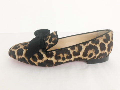 Christian Louboutin Pony Hair Leopard Loafer Size