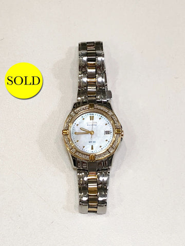 Citizen Two-Tone Watch With Diamonds