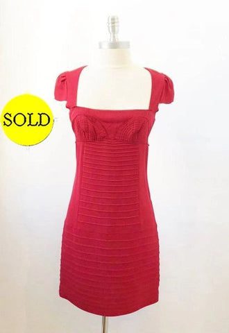 Prada Red Dress Size 40 It / S / 4 Us