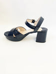 Prada Patent Leather Platform Sandal Size 37.5 It (7.5 Us)