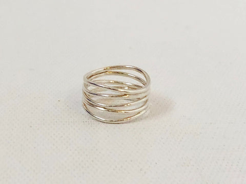 Tiffany & Co. Five Row Wave Ring Size 5