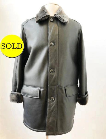 NEW Boss Hugo Boss Men's Shearling Coat Size 50 It / 40 R Us
