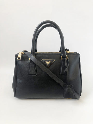Galleria Double Zip Handle Bag W/Strap