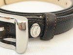 NEW Brown Pebbled Leather Belt