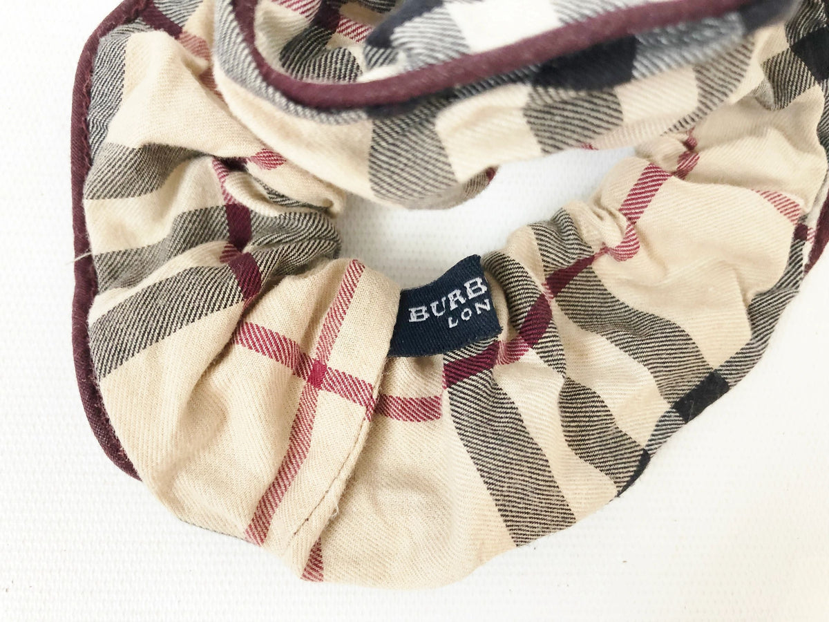 Burberry Black and Cream Check Scrunchie Burberry Scrunchie - Etsy main image 3