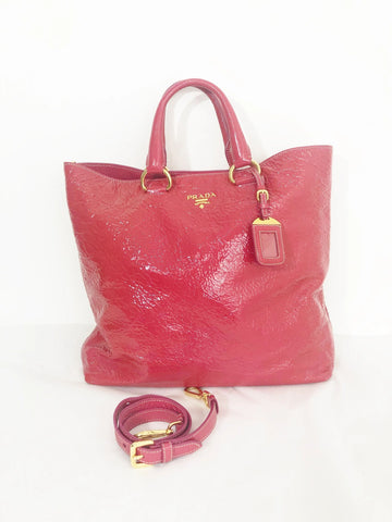 Patent Leather Shopping Tote