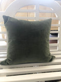 Crate & Barrel Green 20 Inch Pillow (2 Available Sold Separately)