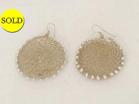 Pearl Wire Earrings