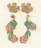 NEW Valentino Two-Way Crystal Earrings
