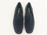 NEW Men's Prada Blue Suede Loafers Size 10