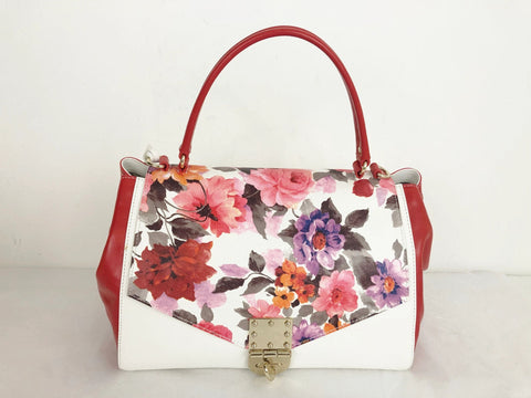 NEW Badgley Mischka Floral Handle Bag