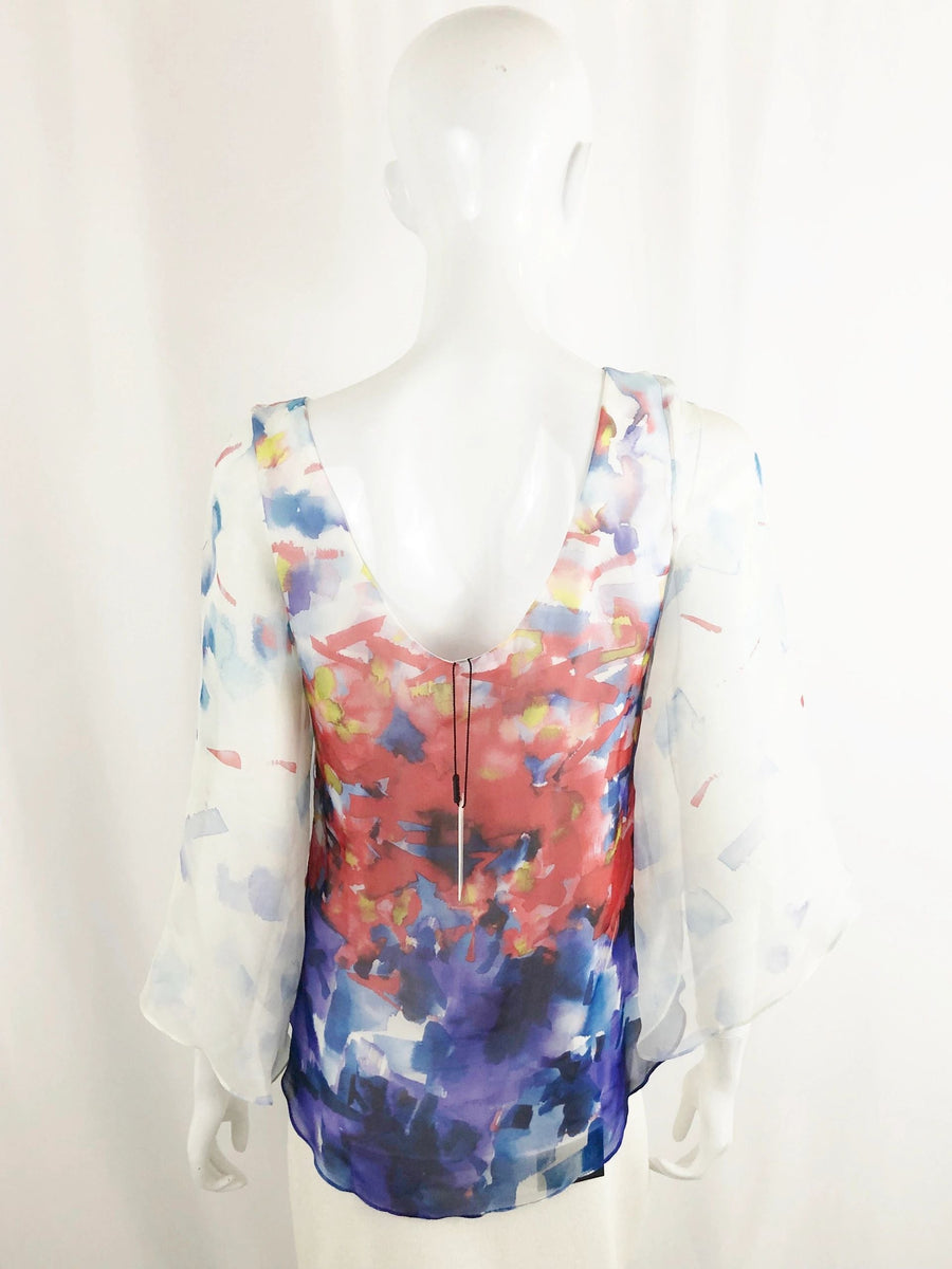 Milly silk blouse top